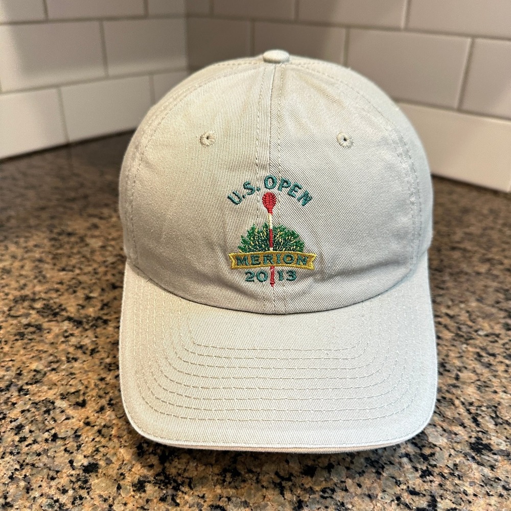 U.S. Open Merion 2013 USGA Golf Hat Men's Adjustable Khaki Dad Cap